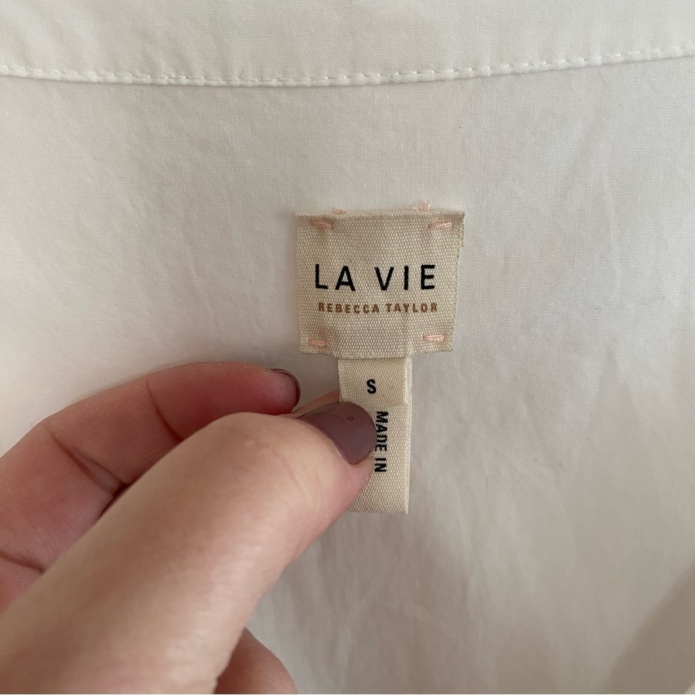 Rebecca Taylor La Vie White Mireille Embroidered Tiered Midi Dress Snall - Picture 9 of 16